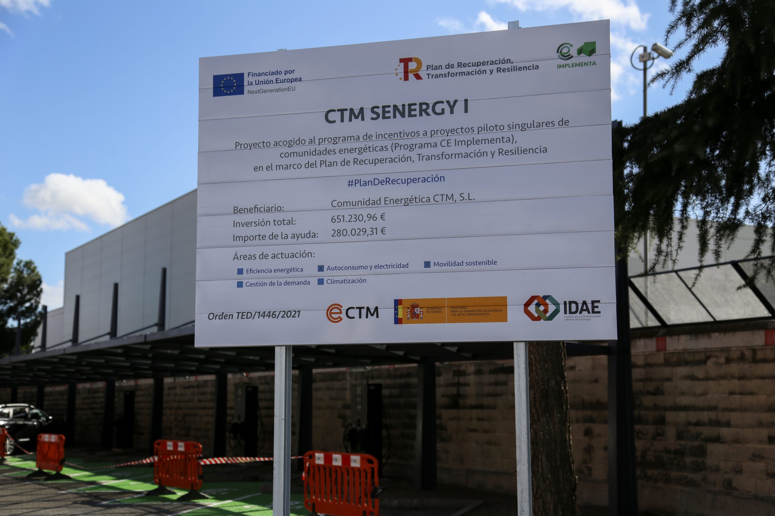 Cartel del proyecto CTM Senergy I